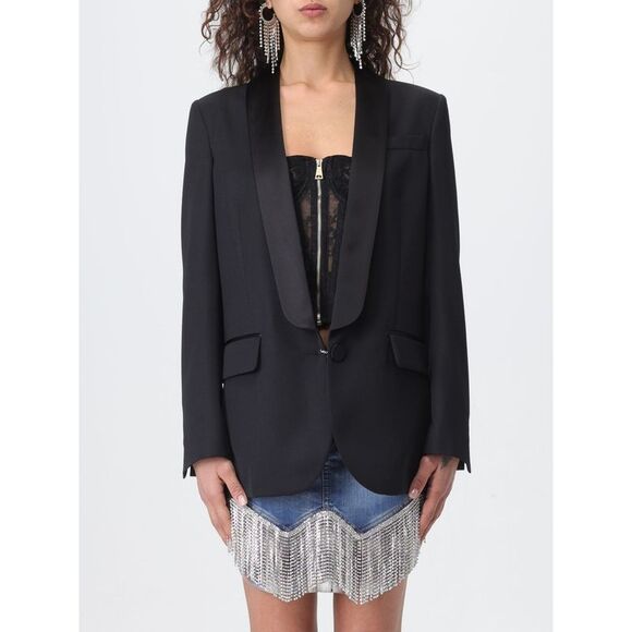 アウターその他 DSQUARED2 Woman Blazer Black S75BN0883S78136 900 Dsquared2 Zipped hip wool blazer - Black - Men